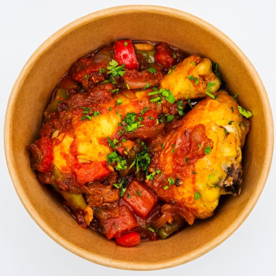 POLLASTRE AMB PEBROT I TOMATA