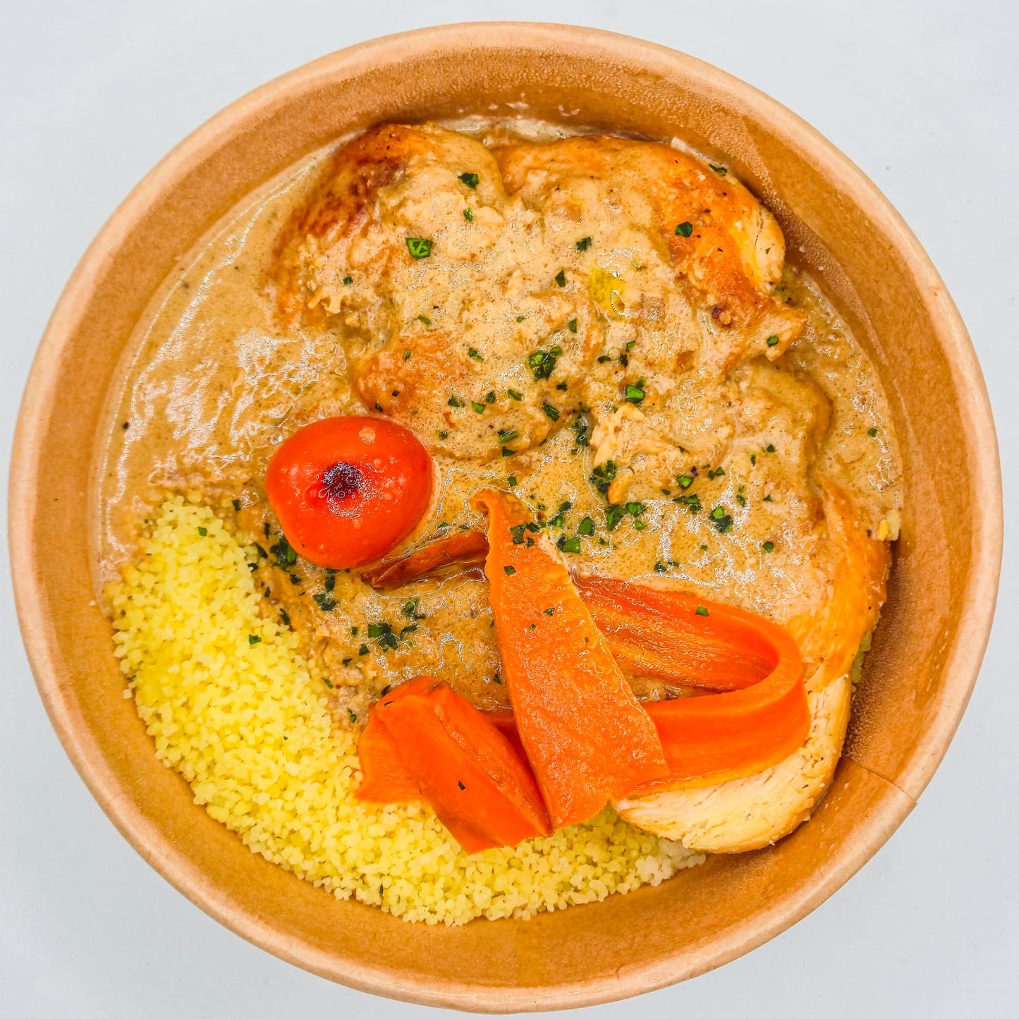 POLLASTRE AL CURRY AMB COUS COUS