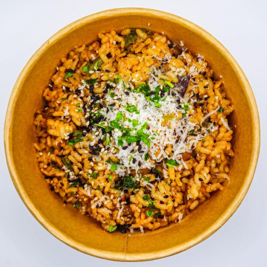 RISSOTO D'ESPÀRRECS I BOLETS