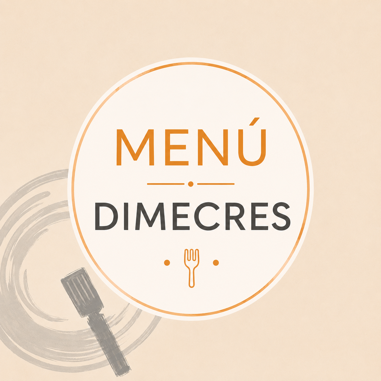 MENÚ DIMECRES