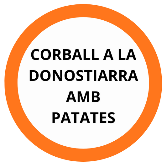 CORBALL A LA DONOSTIARRA AMB PATATA