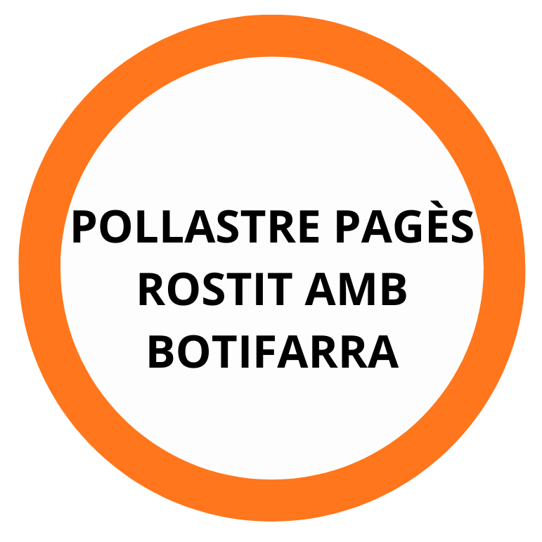 POLLASTRE DE PAGÈS ROSTIT AMB BOTIFARRA