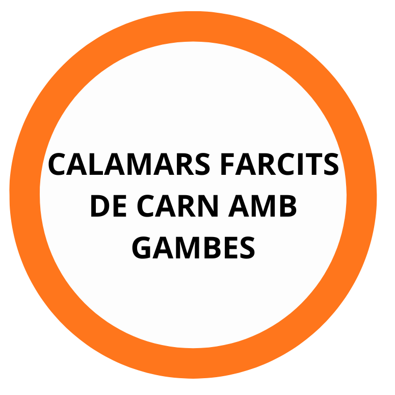 CALAMARS FARCITS DE CARN AMB GAMBES