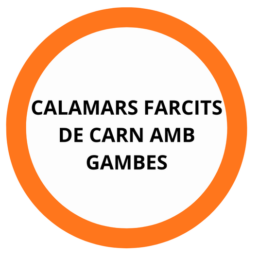 CALAMARS FARCITS DE CARN AMB GAMBES