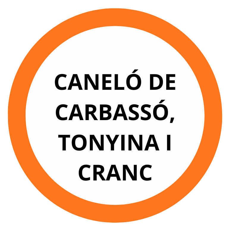 CANELÓ DE CARBASSÓ, TONYINA I CRANC