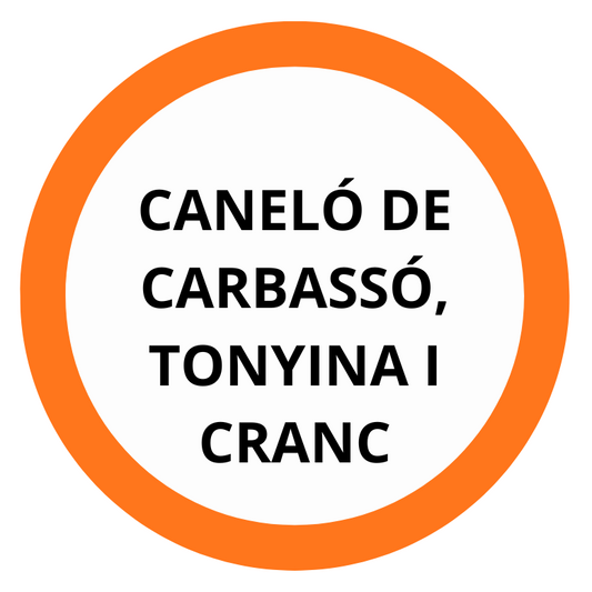 CANELÓ DE CARBASSÓ, TONYINA I CRANC