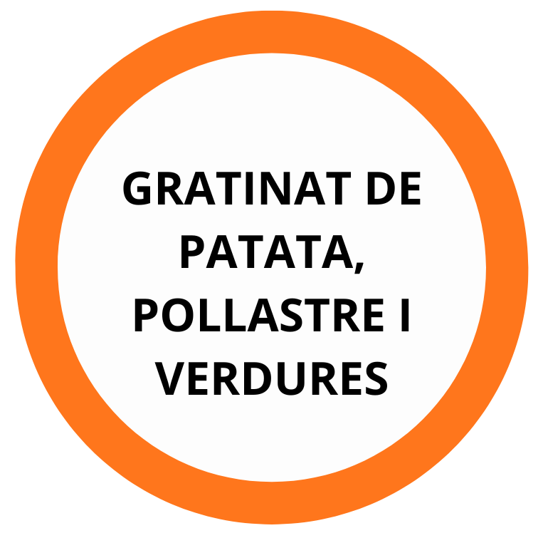 GRATINAT DE PATATA, POLLASTRE I VERDURES