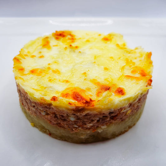 GRATINAT DE PATATA I CARN ROSTIDA
