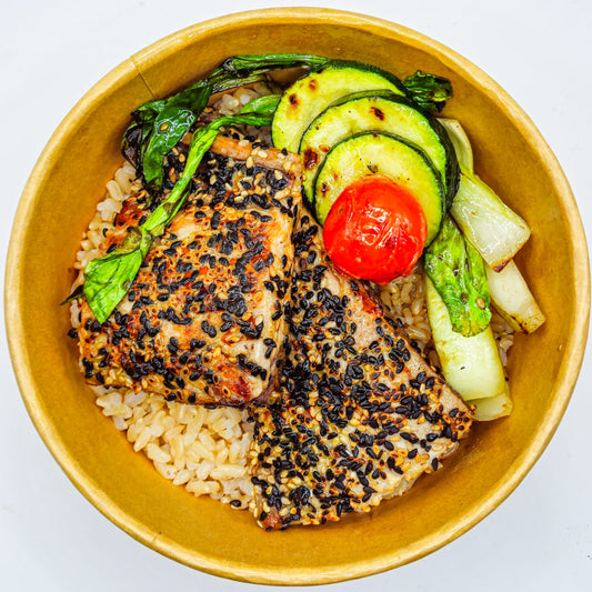 BONÍTOL AMB ARRÒS I SALSA DE SOJA